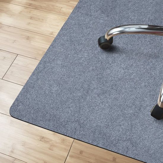 Tapis De Protection Sol OfficeMarshal - 120x100 Cm - Gris - Pour Chaises De Bureau Et équipement Fitness