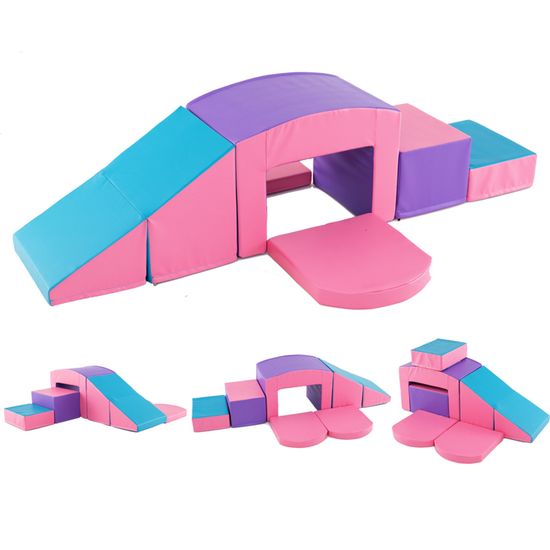 GOPLUS Jeu de Construction, Blocs d'Escalade en Mousse pour Tout-Petits ...