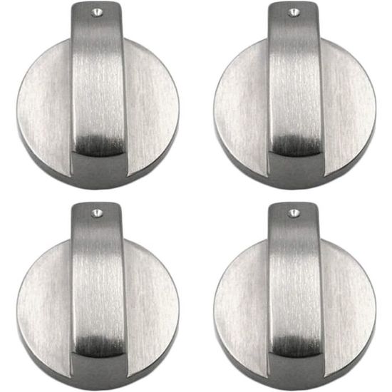 Lot De 4 Boutons De Cuisinière à Gaz - Diamètre Axe 8 Mm, Universel, Remplacement Facile
