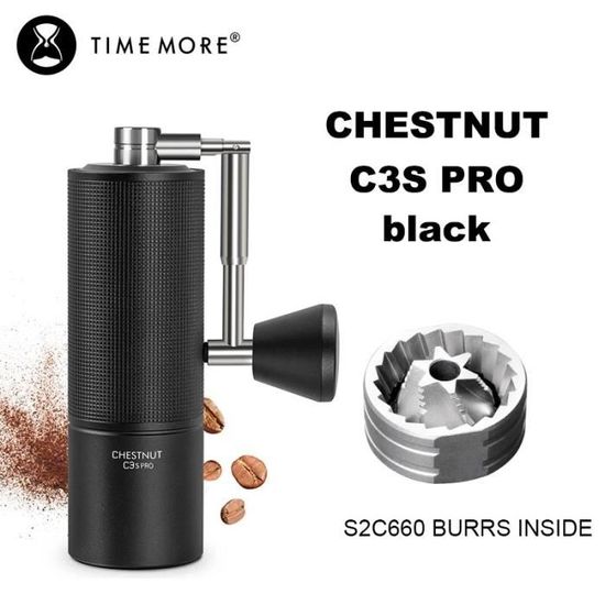 Moulin à Café Manuel TIMEMORE Chestnut C2 Fold - Meule Conique Inox Avec Poignée Pliable