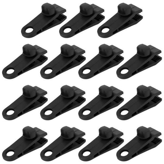 Cisixin 6pcs Clips De Fixation Pour Bâche, Clip De Tente Tarp Clips, Accessoires Pour Activités Camping