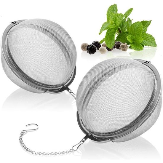 Accessoires de Thé Aqestyerly Passoire à Thé en Acier Inoxydable Boule à Épices Théière à Épices