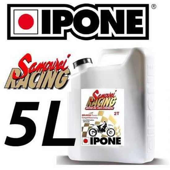Offre 5 litres Huile IPONE SAMOURAI 4L + 1l gratuit 5L 2T 100% synthèse 2  Temps