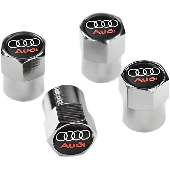 Bouchon de valve en métal logo Audi ( Chrome )