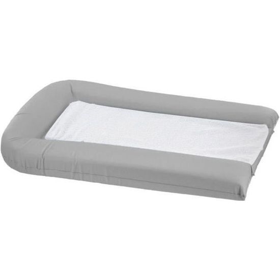 Matelas à Langer Rigide Plastimyr 80x50 Cm - Imperméable, Bords Rembourrés - Facile à Nettoyer, Design Safari Gris - 13