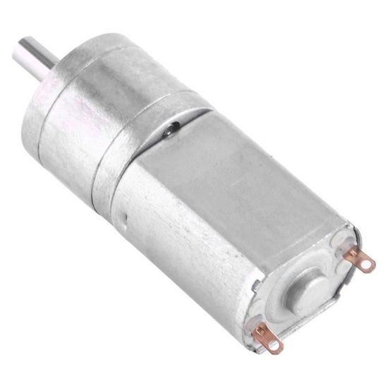 Moteur Électrique Miniature DC 12V - Moteur à Engrenages Double Arbre - 2.4V à 24V - Couple 35kg.cm