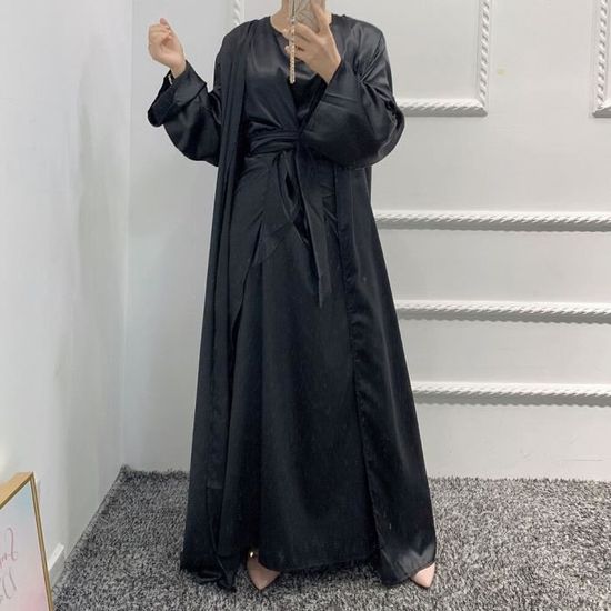 pvucpot Dubaï Saoudien Musulman Hommes Robes Kimono Abaya Ouvertes Turquie Eid Ramadan Kaftan Marocain L'arabe Robe Longue Caftan Jubba Thobe