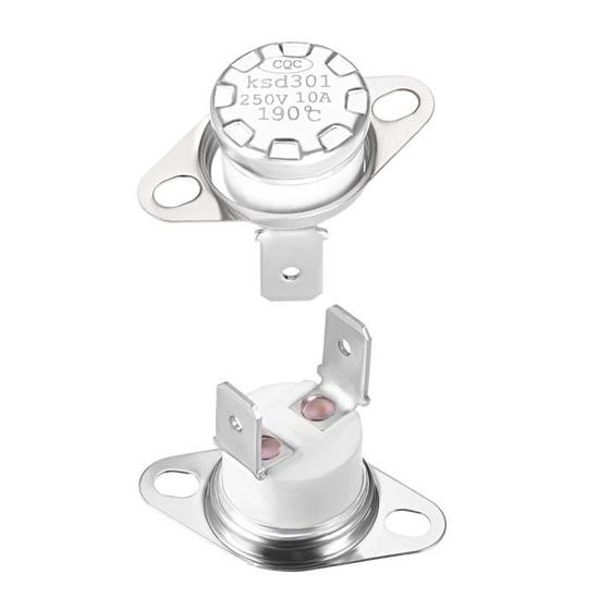 Thermostat KSD301AC Sourcing Map Thermostat Température Interrupteur KSD301AC 250V 10A 35°C NC 2Pcs Lot 2 Pièces Sourcing Map - 8