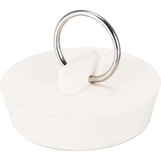 Bouchon Vidange évier Caoutchouc 39-48mm - Anneau Baignoire - 1 Paquet