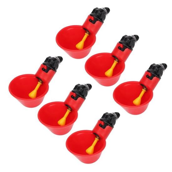 Abreuvoir Poules, Tétine à Eau de volaille, Buveurs d'eau de Poulet en Plastique, Poulet Abreuvoir Automatique, Abreuvoir - Sport