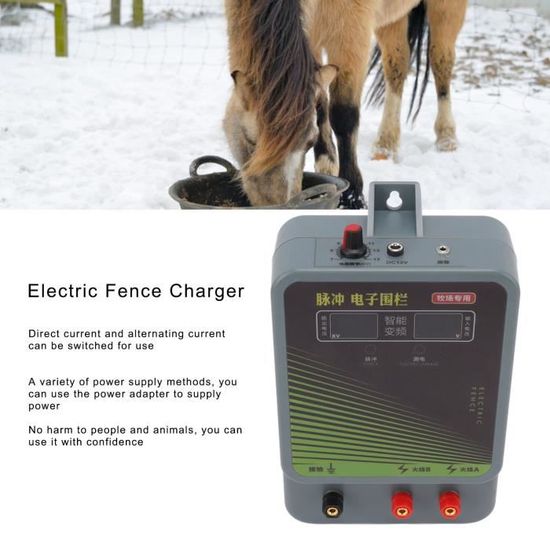 Kit De Clôture électrique, Animaux, électrificateur De Clôture, 3 Modes Dalimentation Pour Elevage De Volailles 5km 87208736