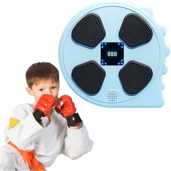 Machine De Boxe Musicale Silencomfort - Bluetooth, Lumières LED, Murale - Avec Gants - Adultes/Enfants
