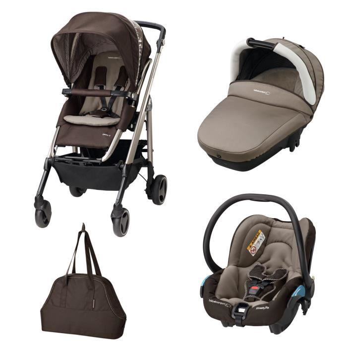 Bebe confort poussette combinee trio loola top excel