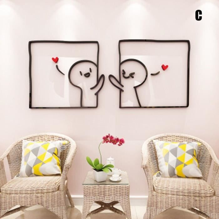 Stickers Muraux 3D Effet Niche - Fleurs Multicolores - Déco Intérieure Amovible Mi Alma (Small 8x16)
