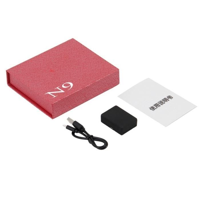 la couleur noire Mini appareil espion GSM, Moniteur audio, Écoute, Durée longue de Veille, Activation Vocale