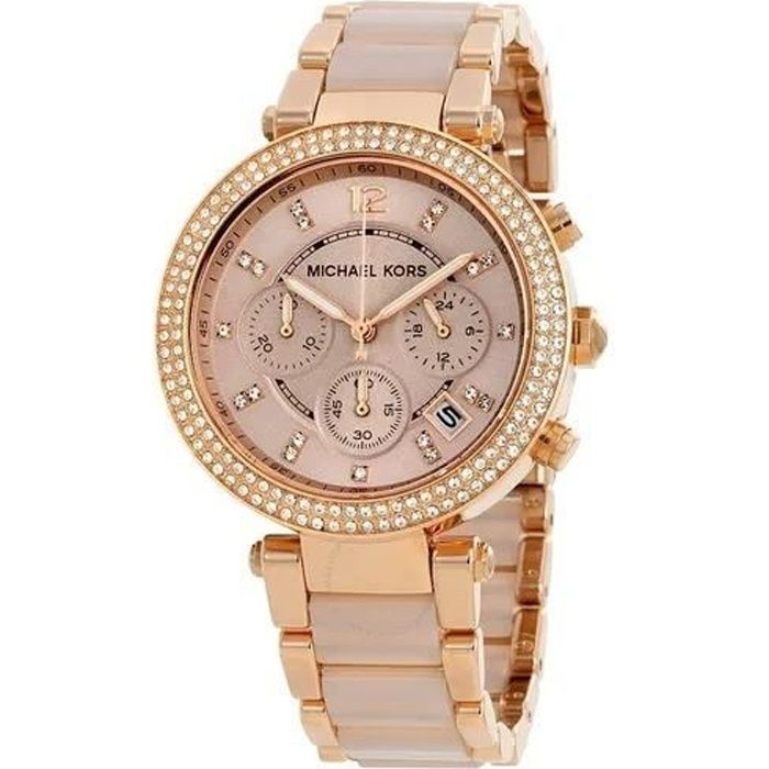 Michael Kors Montre Parker Collection Modèle Mk5896 Femme
