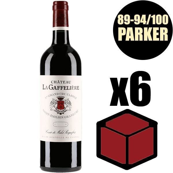 X6 Château La Gaffelière 2015 75 cl AOC Saint-Emilion Grand Cru 1er Grand Cru Classé B Rouge Vin Rouge