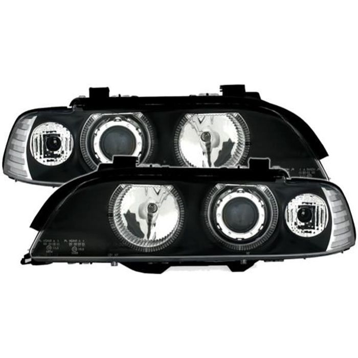 2 FEUX PHARE AVANT ANGEL EYES BMW SERIE 5 E39 PHASE 1 DE 11/1995 A 08/2000