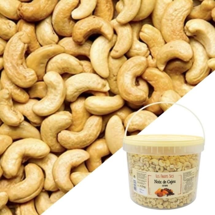 Agidra - Noix de Cajou crues W320 - Seau 4,5kg