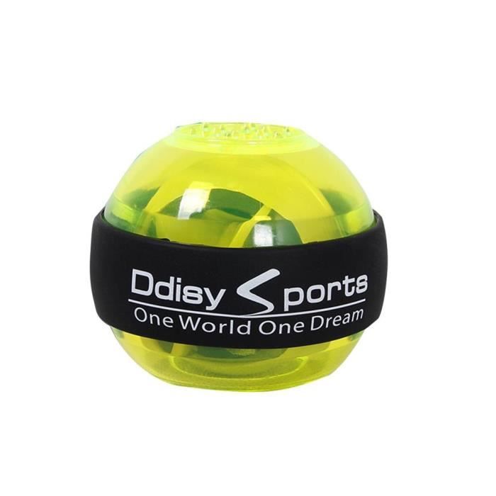 Entraîneur de balle de poignet de balle de puissance musculaire détendre Gyroscope PowerBall Gyrosco - Modèle: Jaune - HSJSZHA01742