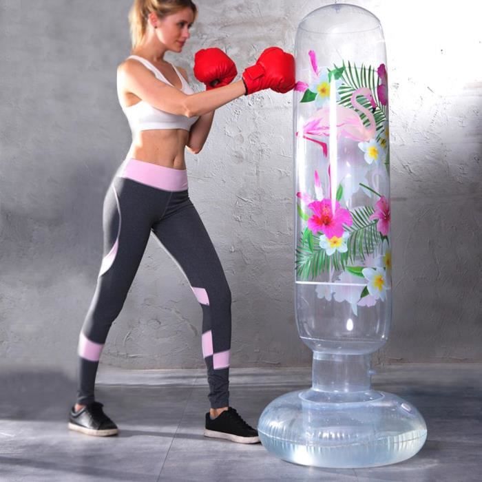 Sac de boxe Adulte Fitness Colonne de boxe en cristal transparent Ornements décoratifs ( transparent 1.6m / 5.2ft)