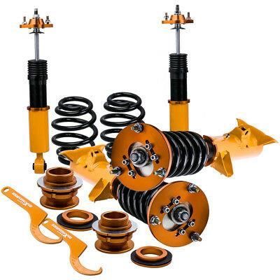Kit de suspension amortisseurs réglable filetes Pour BMW E36 3 Séries Doré neuf