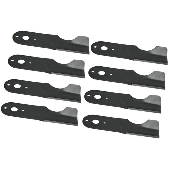 TONDEUSE Lot de 8 lames de tondeuse à gazon de 24,7 cm - Pour MTD Gutbrod 742-0495 742-0495B 942-0495608