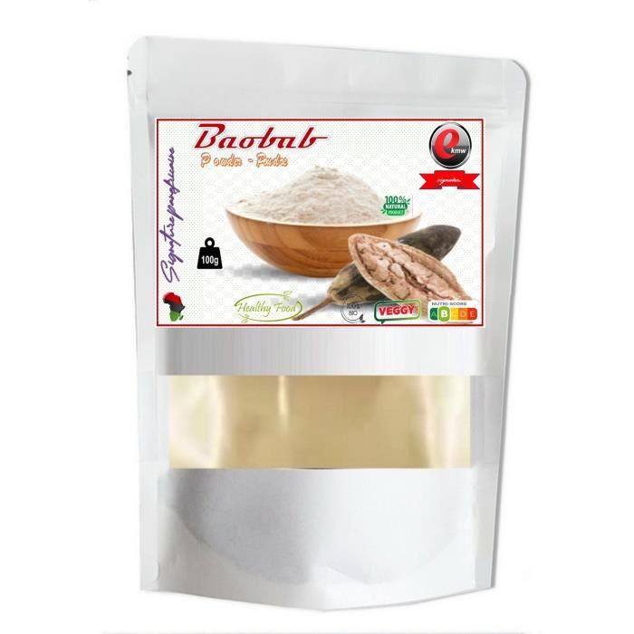 poudre baobab Qualité supérieure-100g