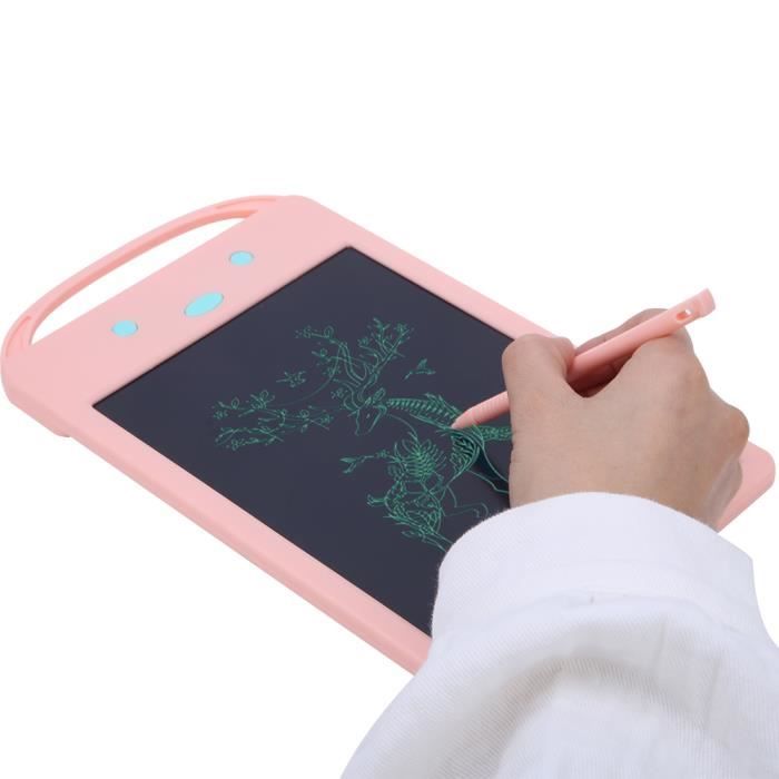 Qiilu bloc de dessin électronique Tablette d'écriture LCD électronique portable Pad enfants dessin tableau d'écriture Sketchpad
