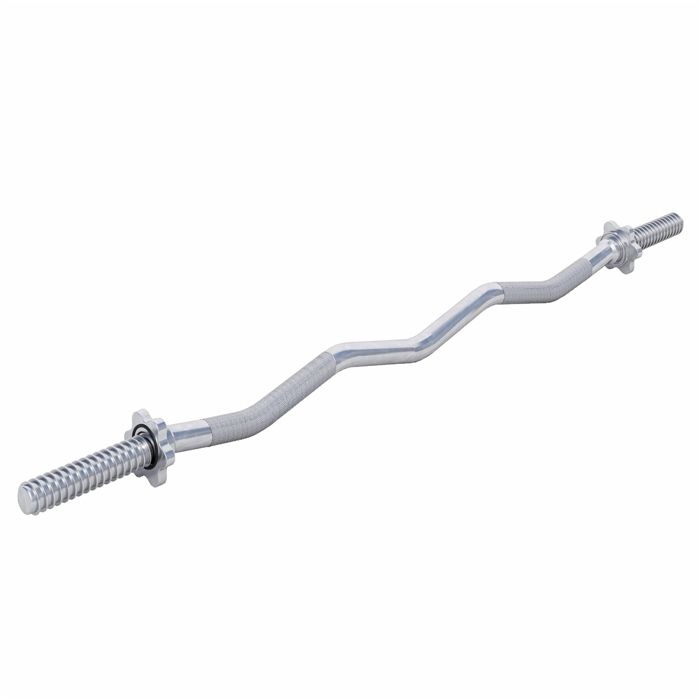 Barre Curl avec bagues de serrage en forme d'étoile 120cm