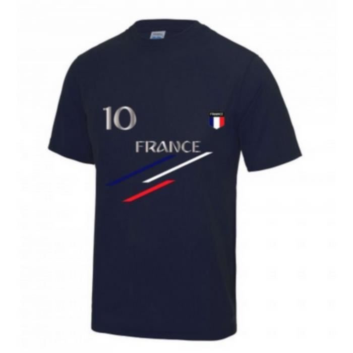 bleu Maillot - Tee shirt foot Franc