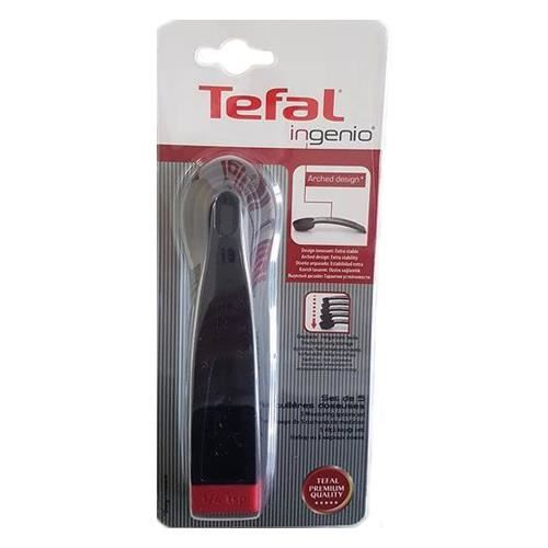 Tefal - Set de 5 cuillères doseuses - Design - Noir/Rouge