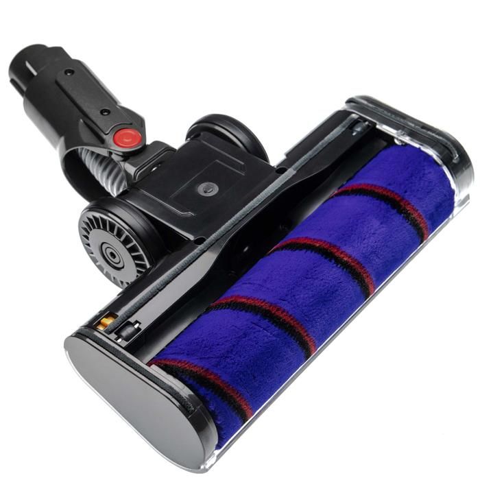 vhbw buse de sol buse soft remplace Dyson 966489-08, 966489-11 pour aspirateur - gris / lilas / rouge / noir 25cm avec mousse soft