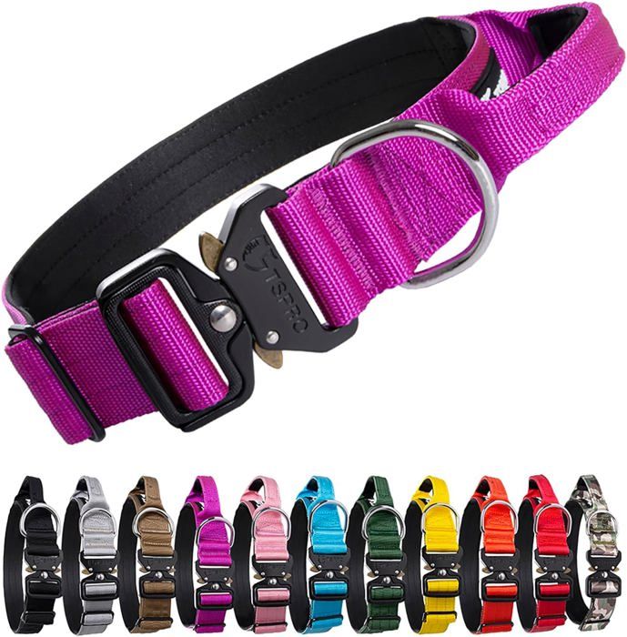 JANUEL - Collier Chien Sangle Biothane - Longueur 45cm X Largeur