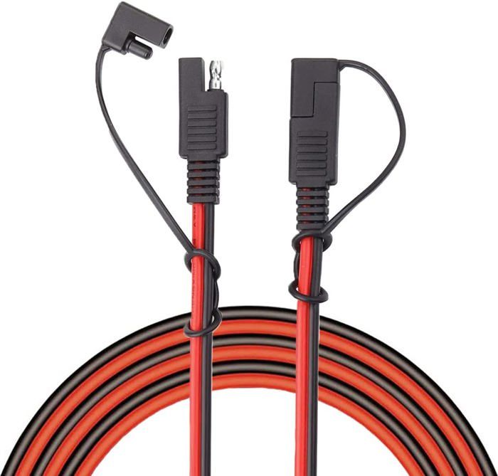 Lot De 2 Câbles EC5 Vers SAE – Adaptateur Femelle EC5 Vers Connecteur SAE – Pour Batterie Voiture, Panneau Solaire, Moto – Longueur 15 Cm