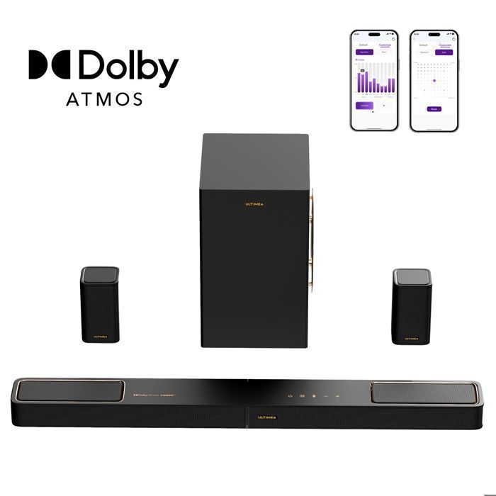 Ultimea Barre de son 5.1.2ch avce Dolby Atmos - Système Surround pour TV - Skywave F40 Boom - 460 W