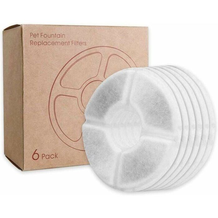 Meilleurs prix pour Filtre Fontaine Eau Chat triple action remplacement pour fontaine de chat coton haute intensit charbon de bois 6 pices VHV