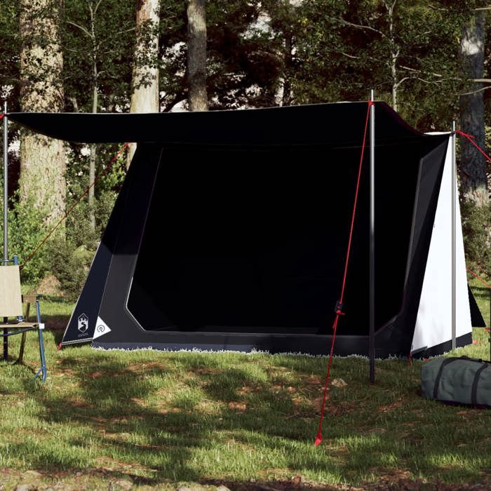 vidaXL Tente de camping 2 personnes blanc tissu occultant imperméable tente abri de camping abri de jardin tente de 94532