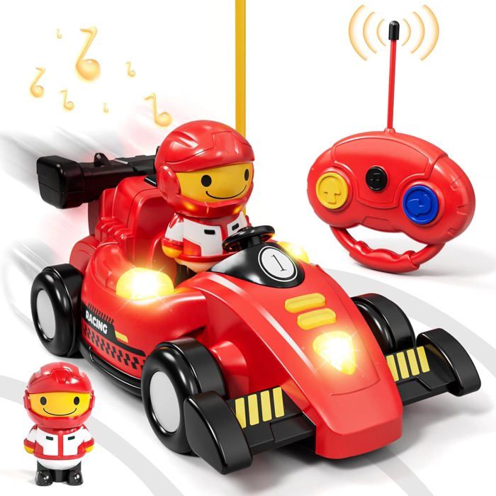 Télécommande Araignée RC Jouet - Véritable Spider Robot Avec Lumières LED, Effets Musicaux Et Spray - Cadeau Enfants 3 à 12 Ans - Rouge