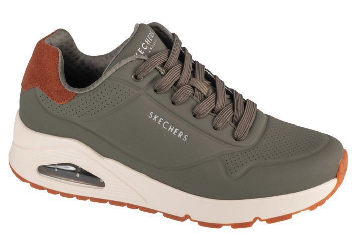 Skechers Baskets Homme - Vert - Skechers Uno - Suited On Air