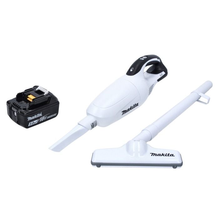 Aspirateur sans fil - Makita - DCL 181 FT1 W - 18V - Batterie 50 Ah - Blanc - Makita