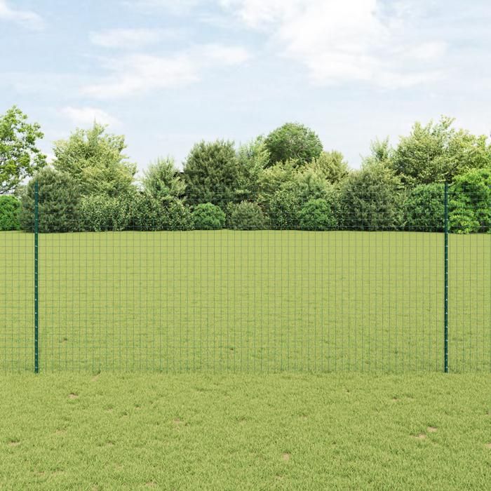 vidaXL Poteau de clôture. 11 pcs 140 cm Acier - vue 4