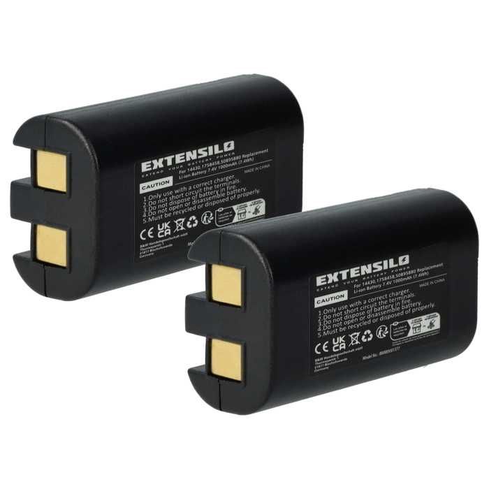 EXTENSILO Lot 2 Batteries 2000mAh 3.7V Pour Motorola PMNN4468A PMNN4468B PMNN4578A Talkie-Walkie