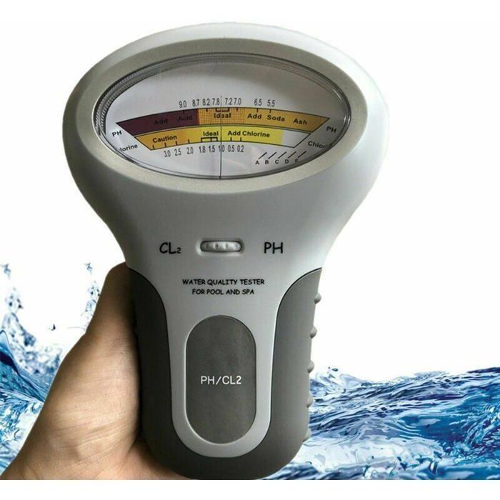 Testeur de pH de chlore 2 en 1 analyseur de qualit de leau de chlore appareil de mesure CL2..