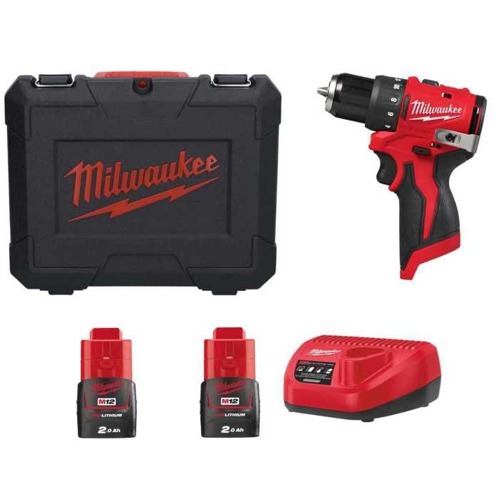 Perceuse visseuse compacte MILWAUKEE M12BLDDRC Brushless