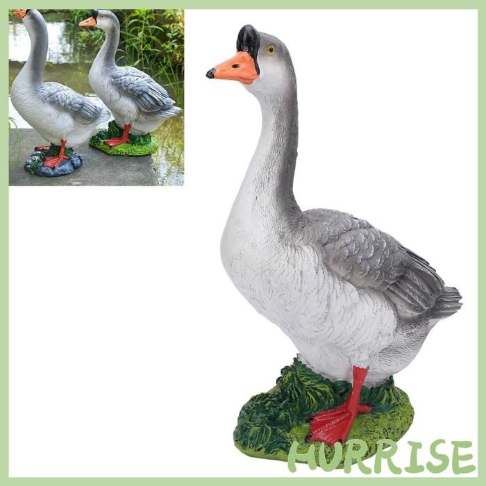 YOSOO Statue Oie Blanche en Résine pour Jardin Décoration Extérieure - Maison YOSOO Statue Oie Blanche en Résine pour Jardin Décoration Extérieure - Maison