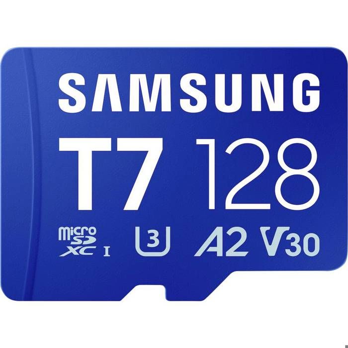 Samsung T7 Carte microSDXC au détail 128 GB UHS-I U3 A2 Application Performance Class Class 10 v30 Video Speed Class