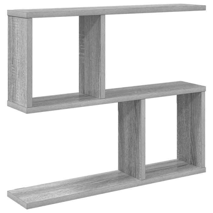 Elégance - Chic Cabinet mural salon-séjour - Étagère Murale - Sonoma gris - 60x12x50 5cm - Bois dingénierie_0182470
