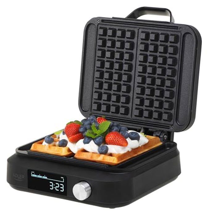 Gaufrier - Adler - AD 3087 - 2200 W - Écran LED - Minuteur automatique