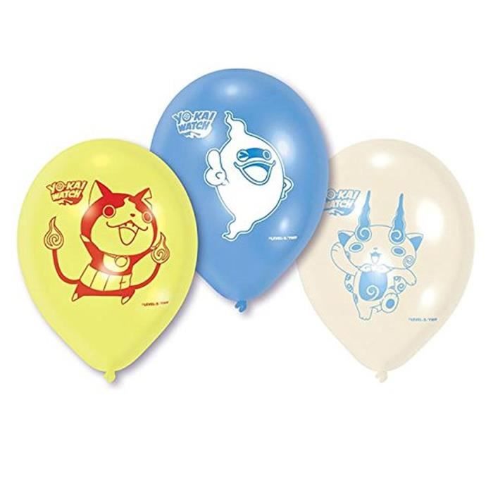 Amscan Lot 6 Ballons De Baudruche A Gonfler Yo Kai Watch Cdiscount Maison Amscan Lot 6 Ballons De Baudruche A Gonfler Yo Kai Watch Cdiscount Maison